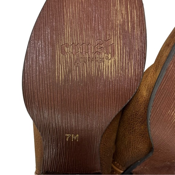 Durango Crush Jealousy Western Cowboy Boot in Tan Brown Women’s Size 7 - Picture 10 of 14